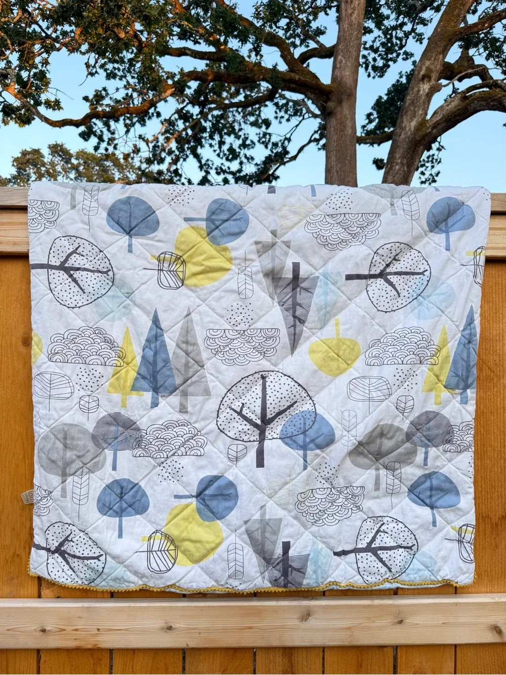 Lolli Living Baby Blanket Trees Nature Themed Nursery Infant Play Mat Blankie